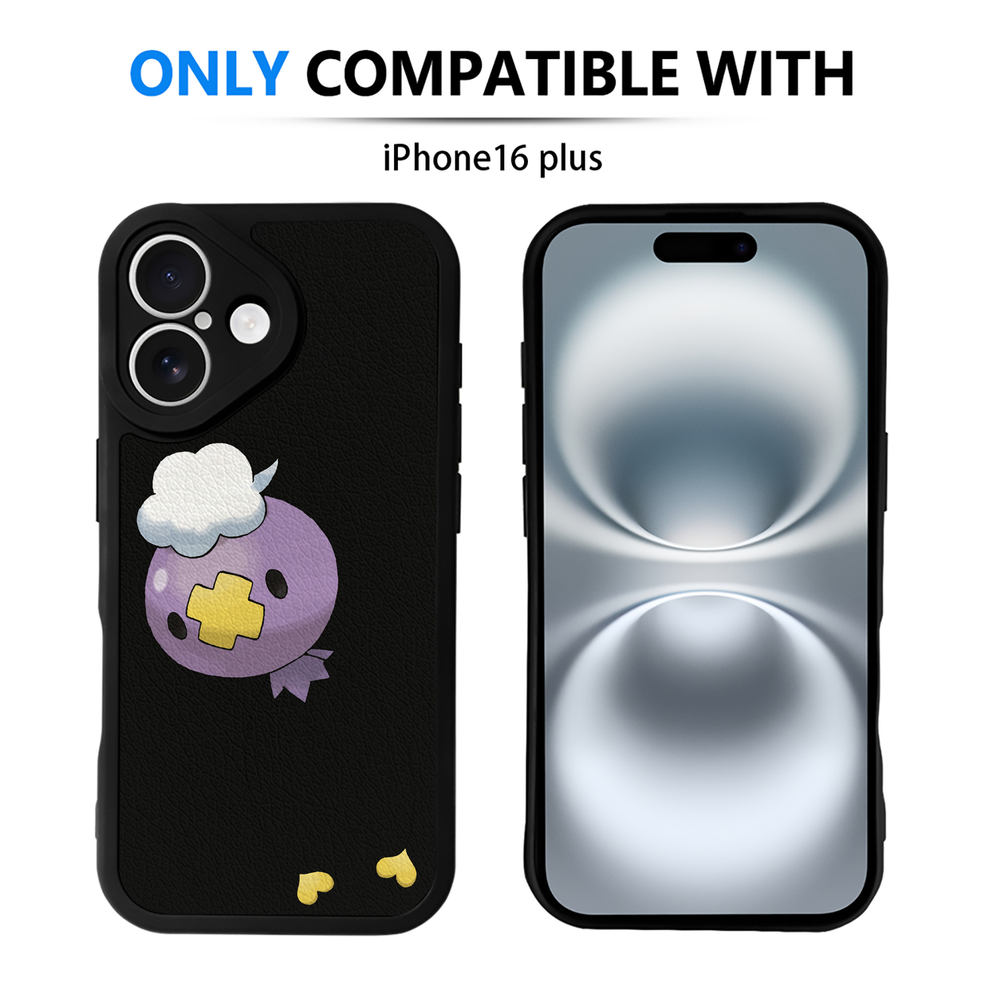（画像用） ポケットモンスター Pokémon 【iPhone 16シリーズ対応】シリコンスマホケース（レザー調） 材質：シリコン